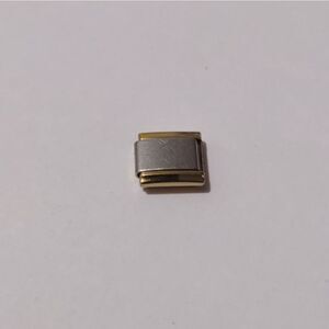 Gold & Silver Italian Link Stainless Steel Charm‎ for Nomination Style Bracelet